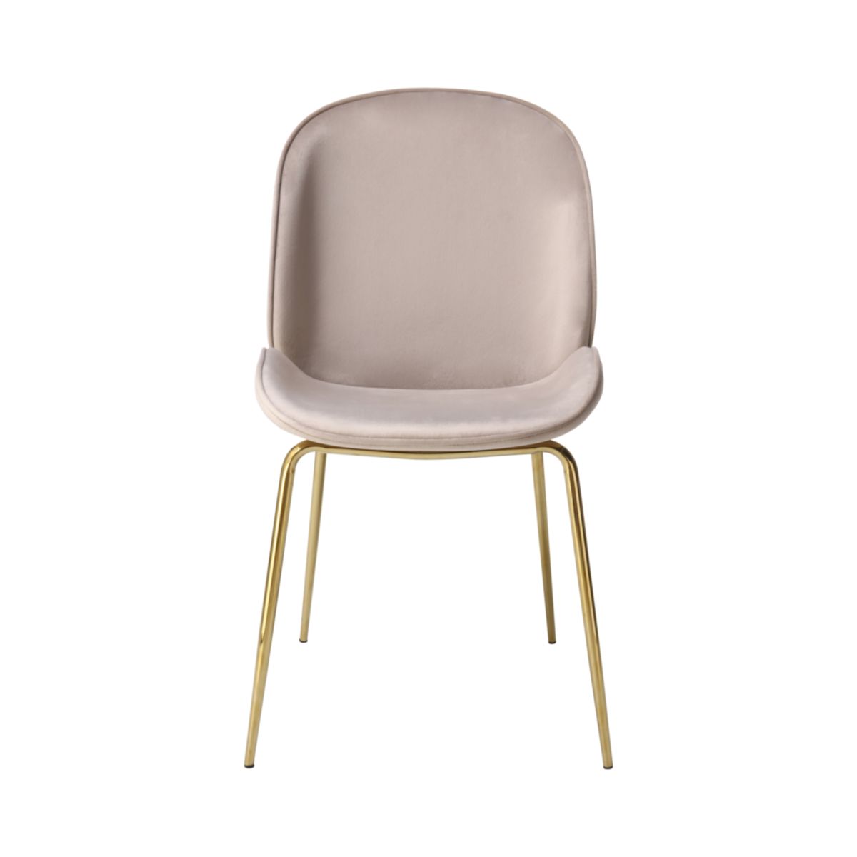 Stuhl Charlize 110 2er-Set Beige / Messing Bild 3