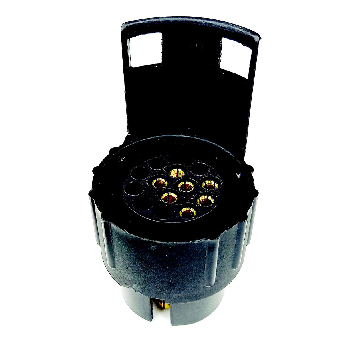 Unitec Anhänger-Kurzadapter schwarz 8 x 4,7 x 4,7 cm 7 auf 13 polig Bild 1