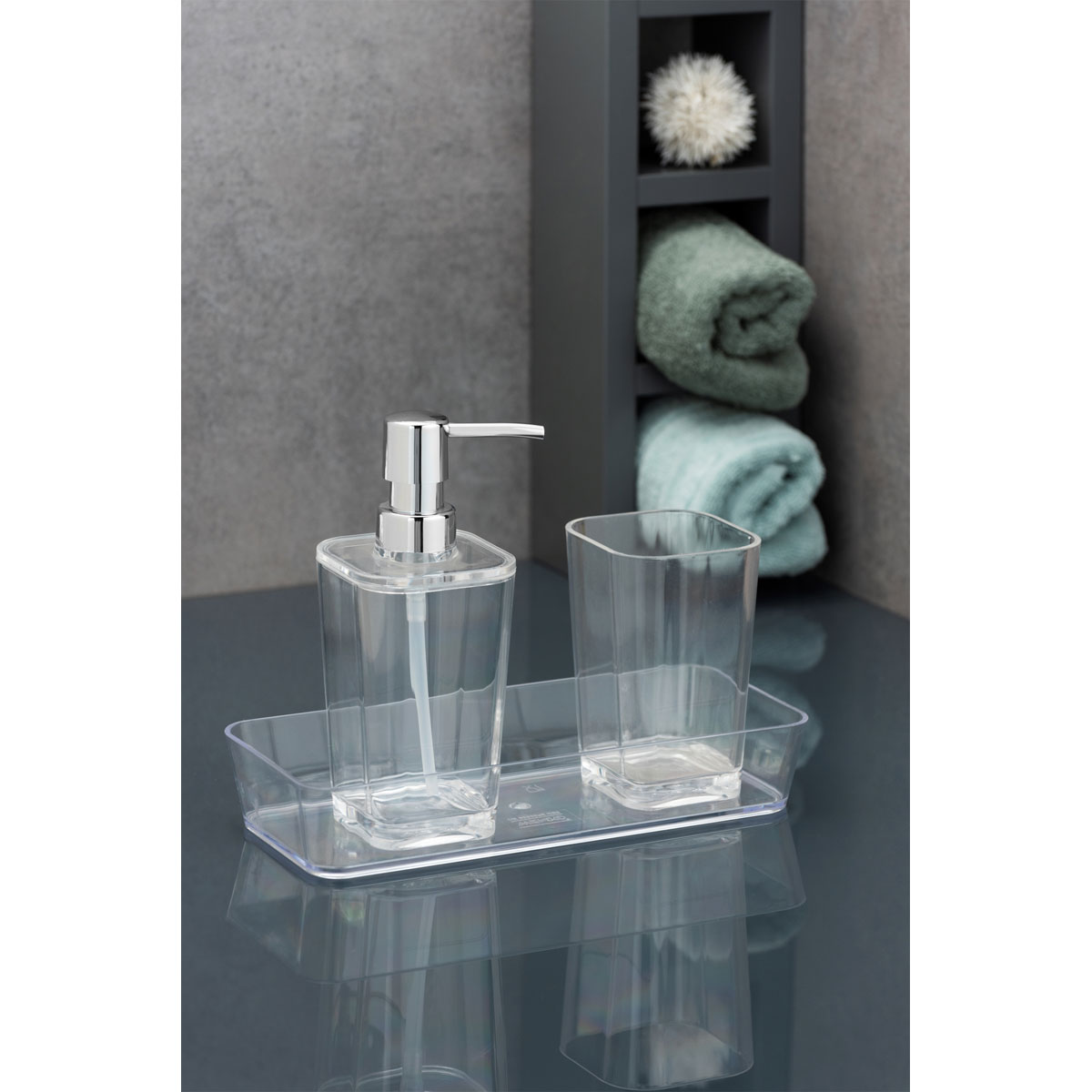 Wenko Seifenspender Candy transparent ca 330 ml Bild 2