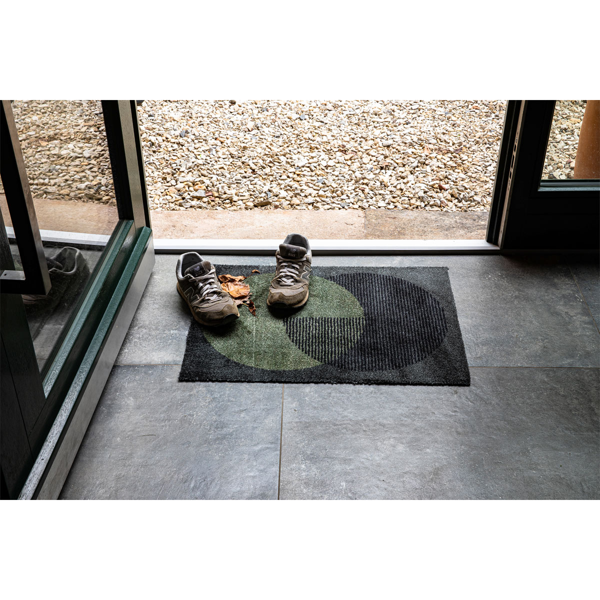 Schöner Wohnen  Schmutzfangmatte Manhattan 67x100 cm Semi-Circle oliv-grün Bild 3