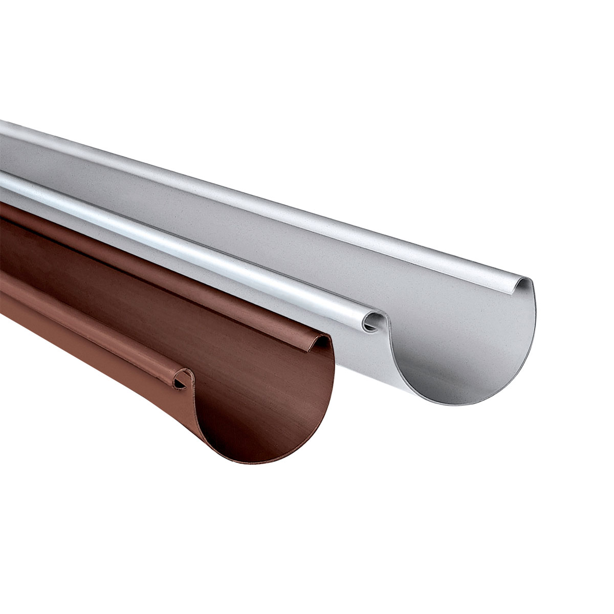 Marley Dachrinne RG 100 Kunststoff halbrund 2m grau Bild 2