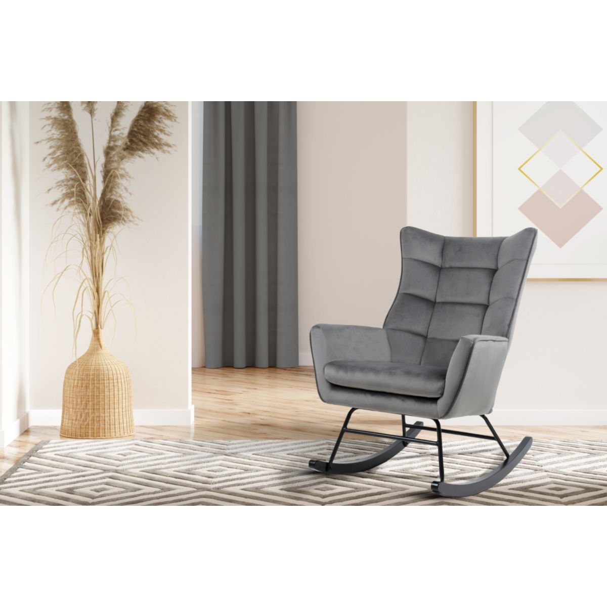 Schaukelstuhl Bryana 125 grau Bild 5