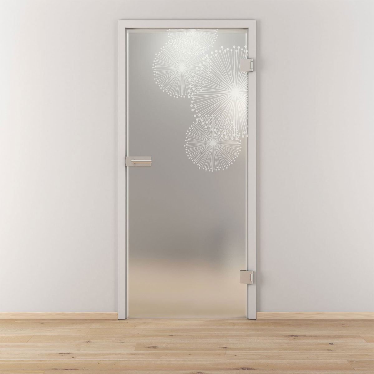 Novadoors Glasdrehtür NOVA 507 mattiert 95,9 x 197,2 cm Rechts