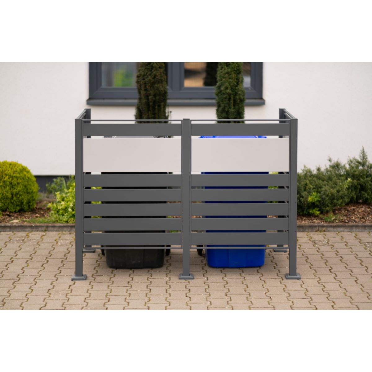 Westmann Mülltonnenverkleidung Planum 2x 240 L 1er Box 90x170x120 cm Bild 2