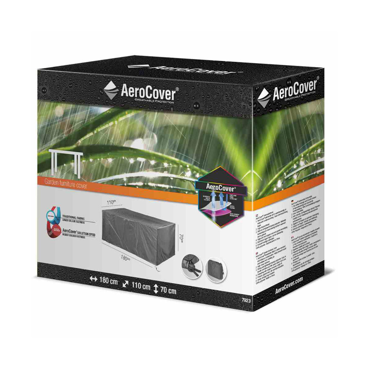 AeroCover Schutzhülle für Sitzgruppen 180 x 110 x 70 cm anthrazit Bild 1