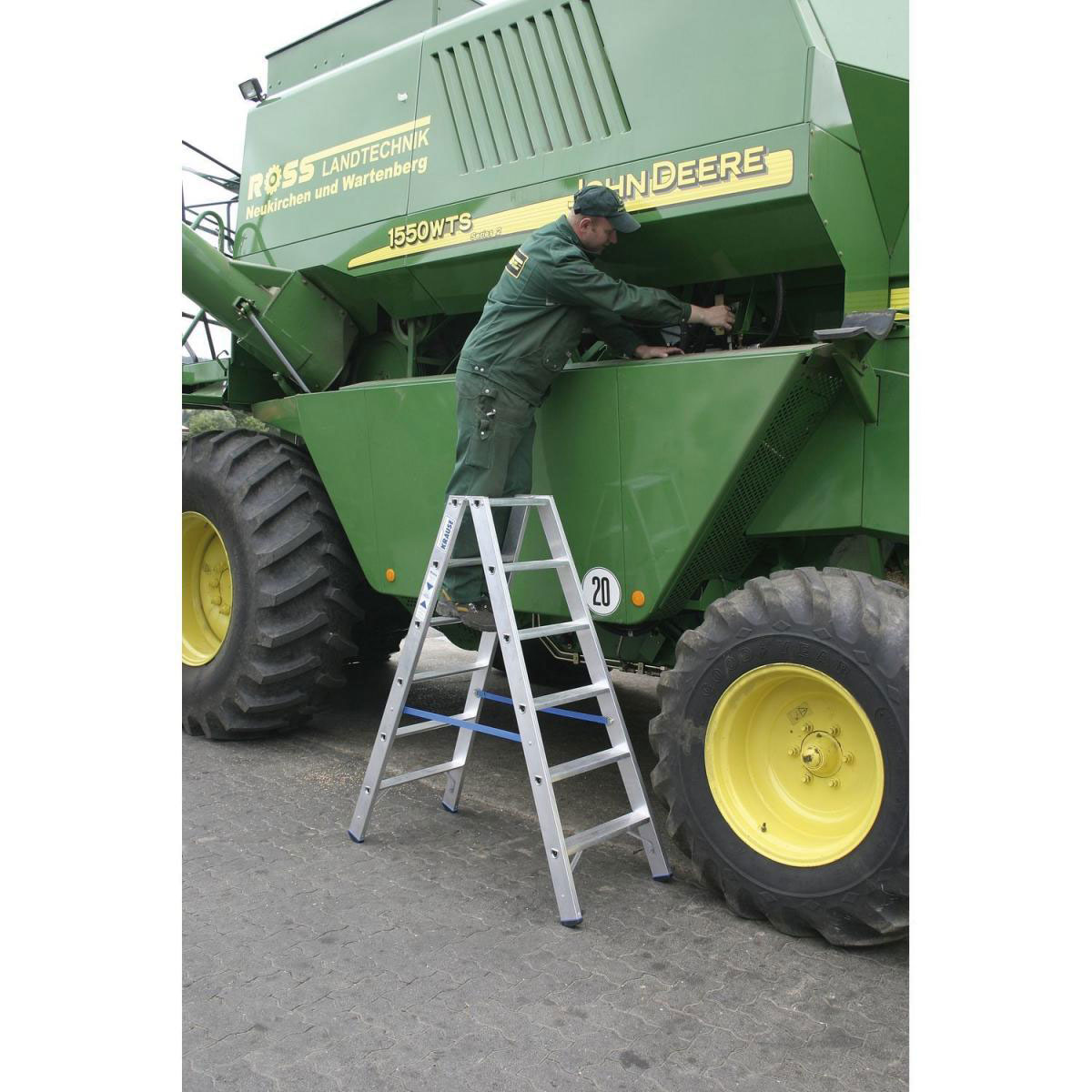 Krause Stufen-Doppelleiter Stabilo 2 x 6 Stufen Bild 3