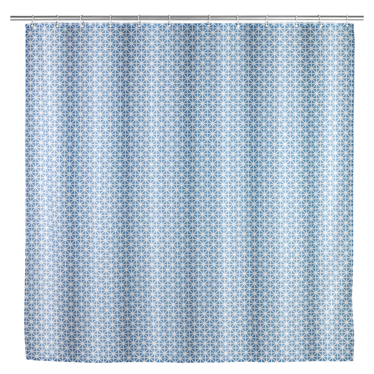 Wenko  Anti-Schimmel Duschvorhang Cristal Textil Polyester 180 x 200 cm waschbar Bild 1