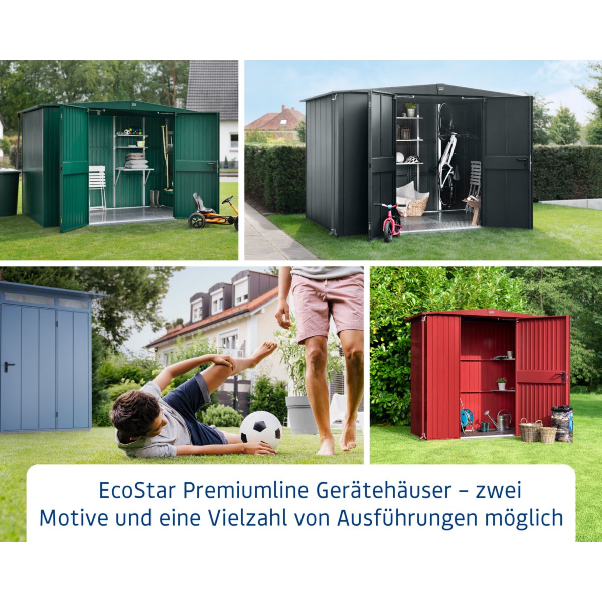 EcoStar  Gerätehaus Elegant-STyp 1RAL5014 1 flg Bild 12