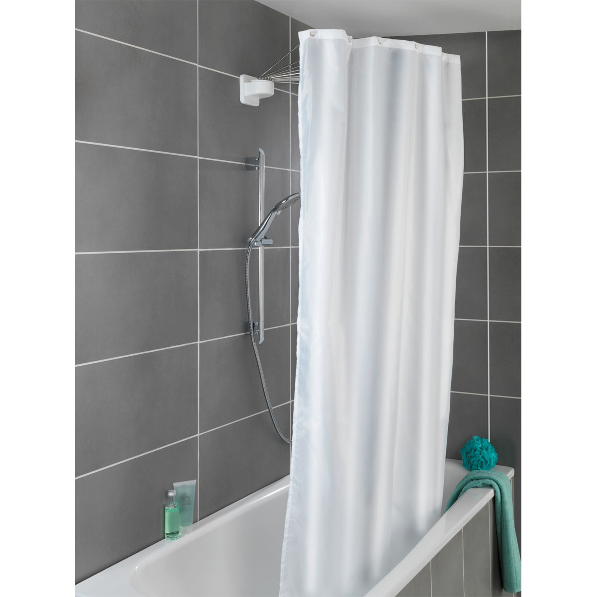 Wenko  Duschschirm mit 12 Armen Edelstahl Bild 2