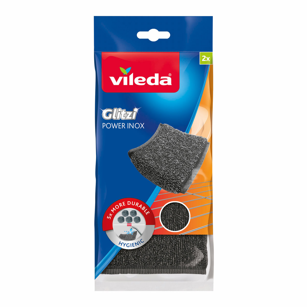 Vileda Schwamm Glitzi Power Inox 2 Stück