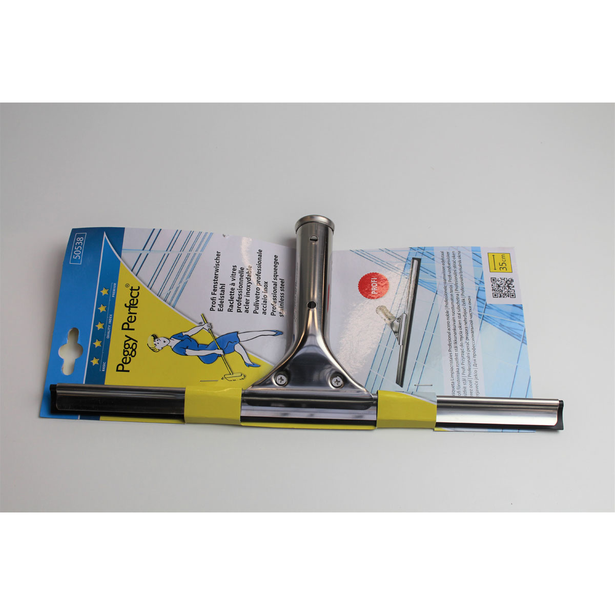 Peggy-Perfect Profi-Fensterwischer 35 cm Edelstahl Bild 1