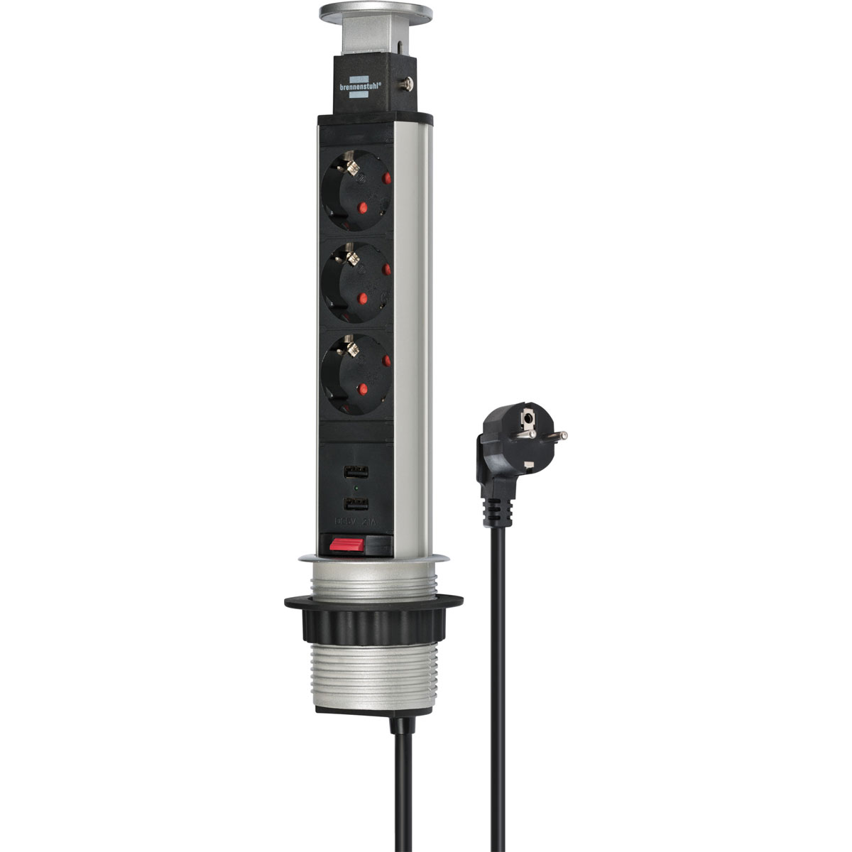 Brennenstuhl Steckdosenleiste Tower Power 3fach