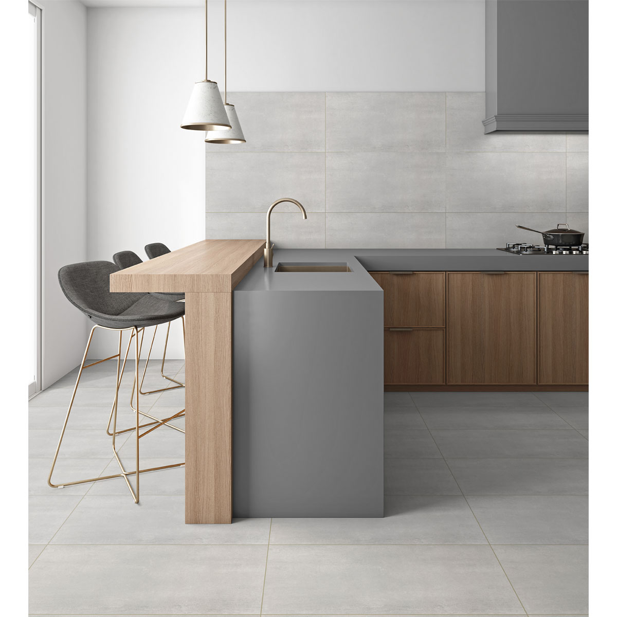 Feinsteinzeug Star 61 x 30,5 cm piombo matt  Bild 2