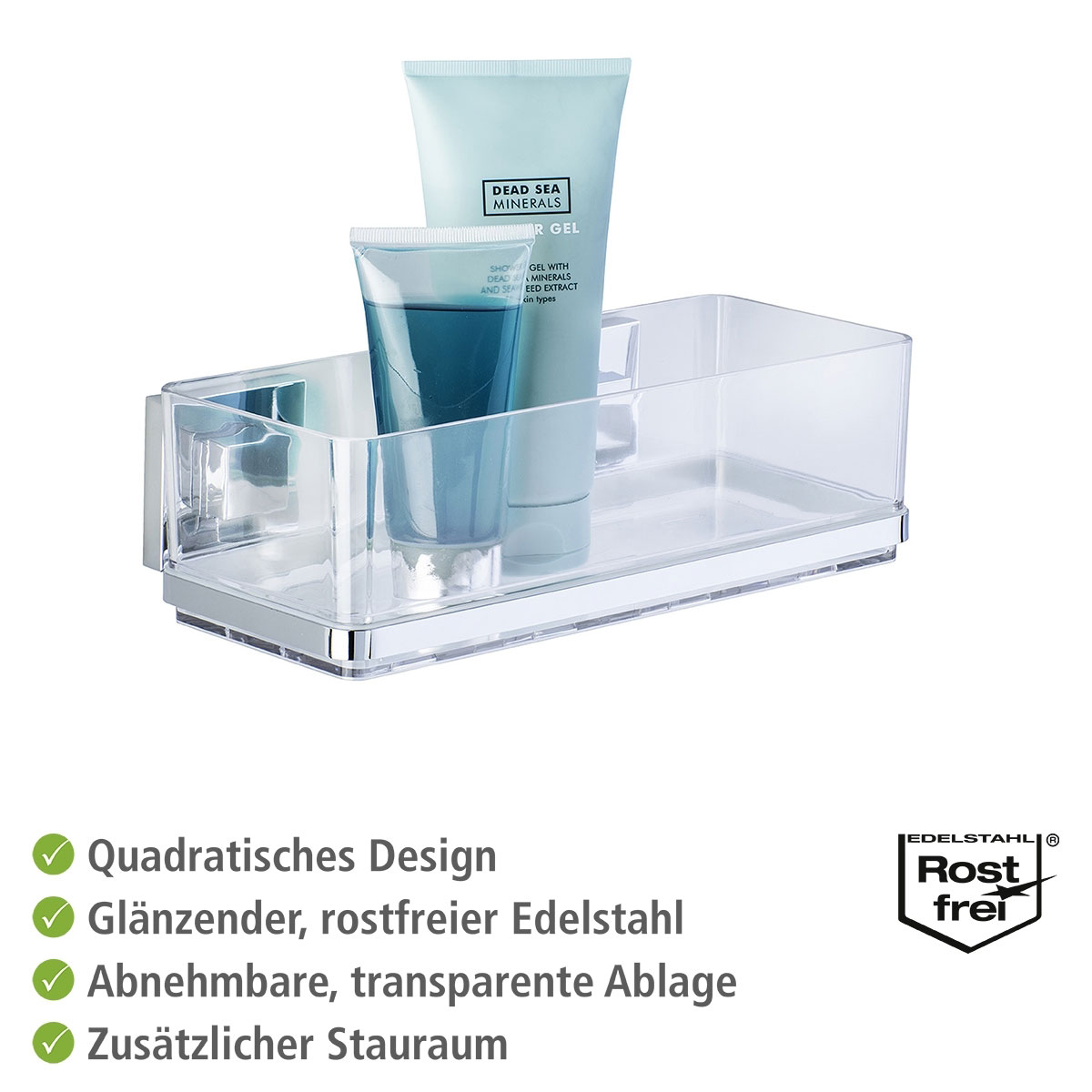 Wenko Vacuum-Loc Wandablage Quadro Bild 3