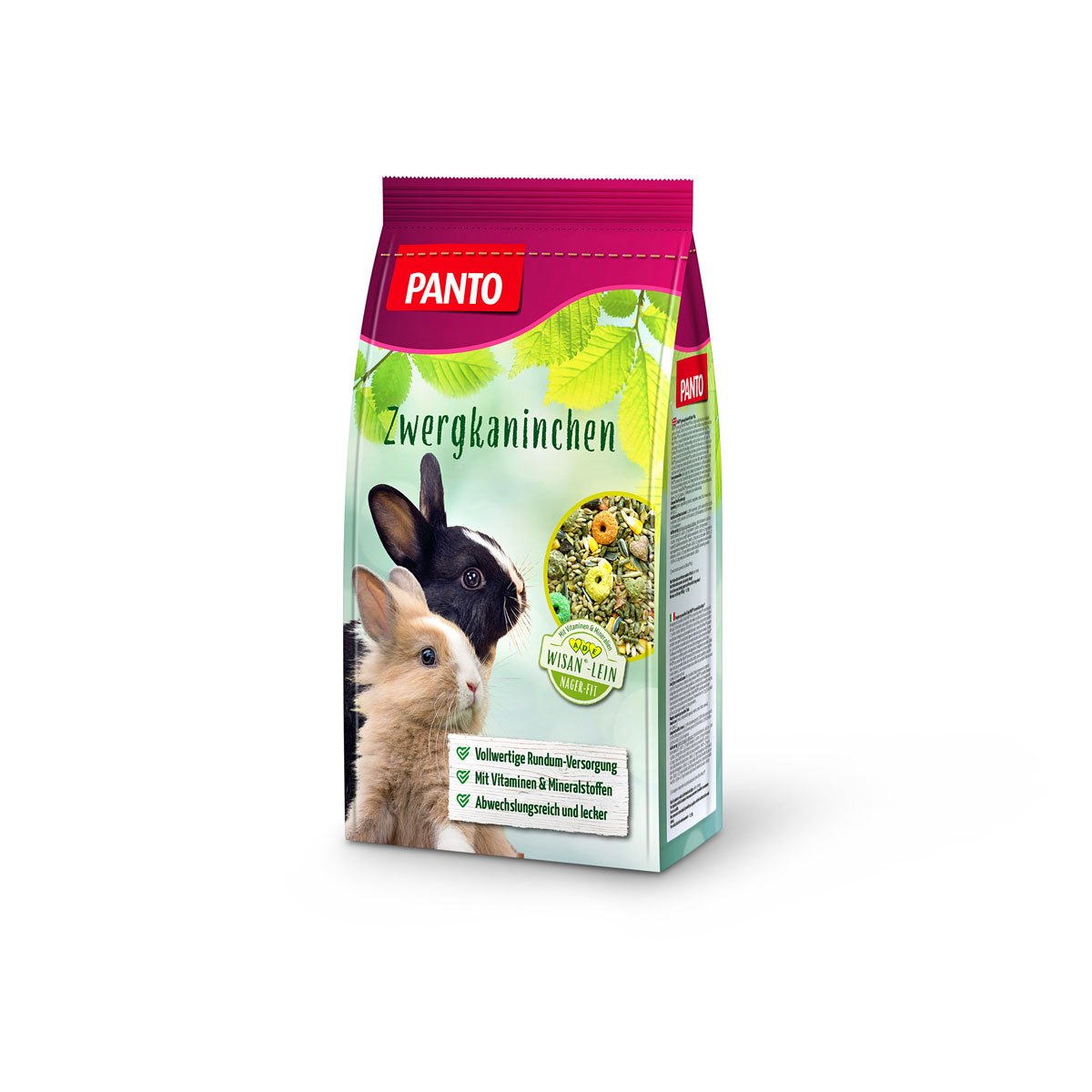 Panto Zwergkaninchenfutter 2,5 kg mit Wisan und Vitaminen