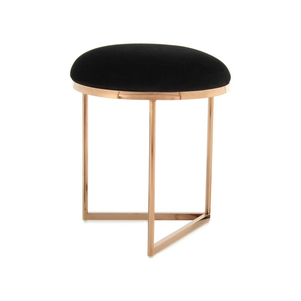 Hocker Wynona 325 schwarz rosegold