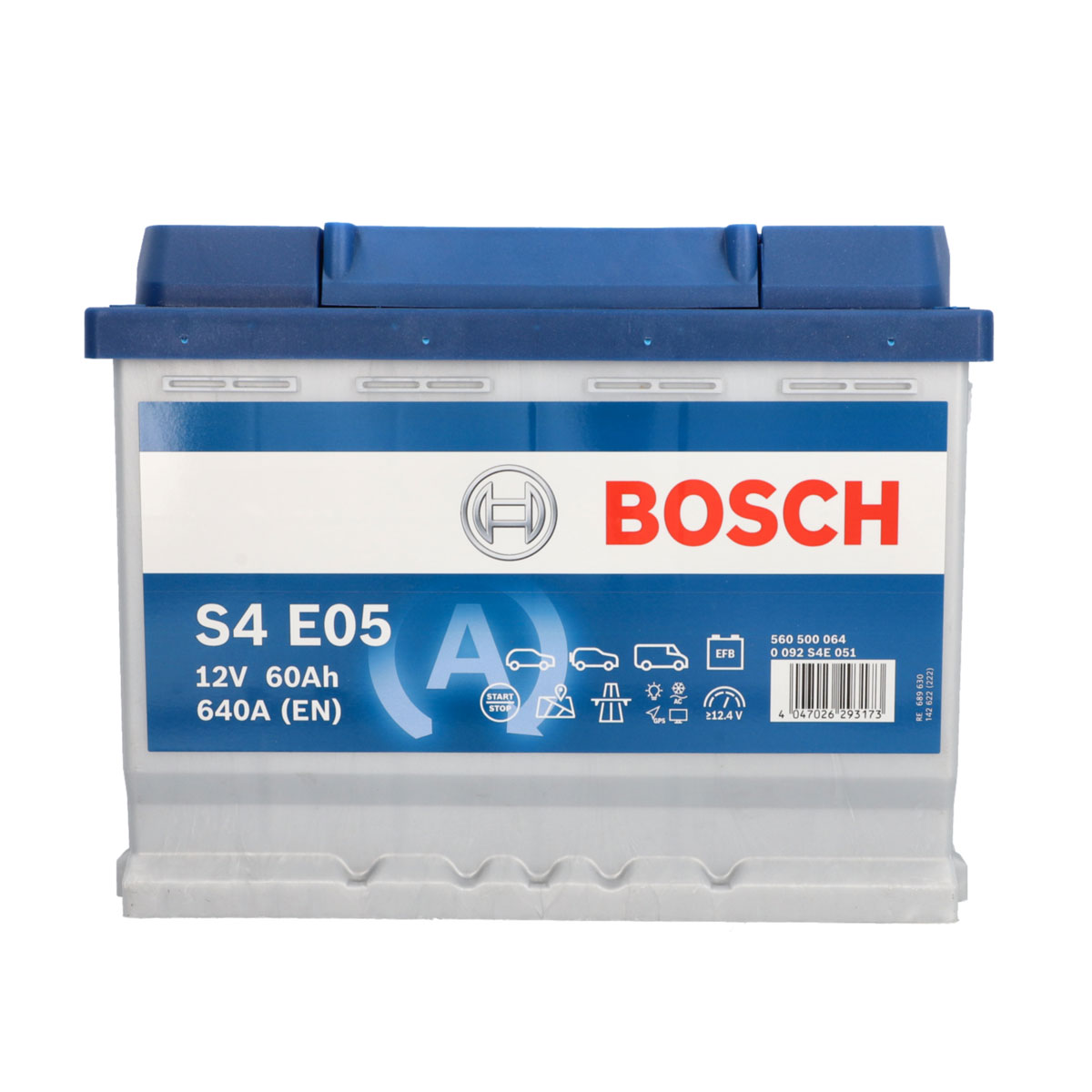 Bosch Autobatterie S4 EFB 60Ah/640A
