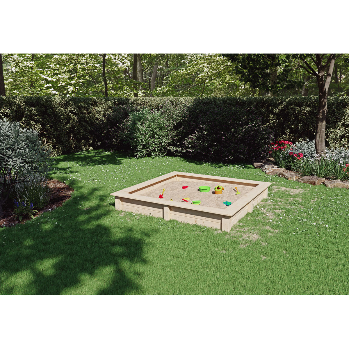 Sandkasten Fichte 150x150cm Bild 2