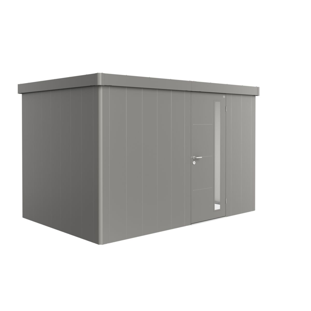Biohort Gerätehaus Neo 2D Standardtüre quarzgrau-metallic