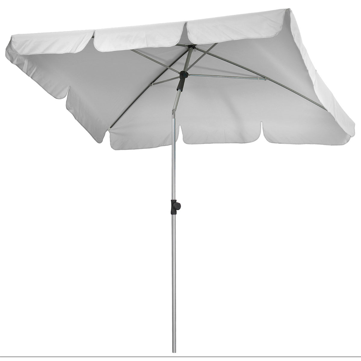 Haveson Marktschirm Udine silber-grau 210 x 140 cm