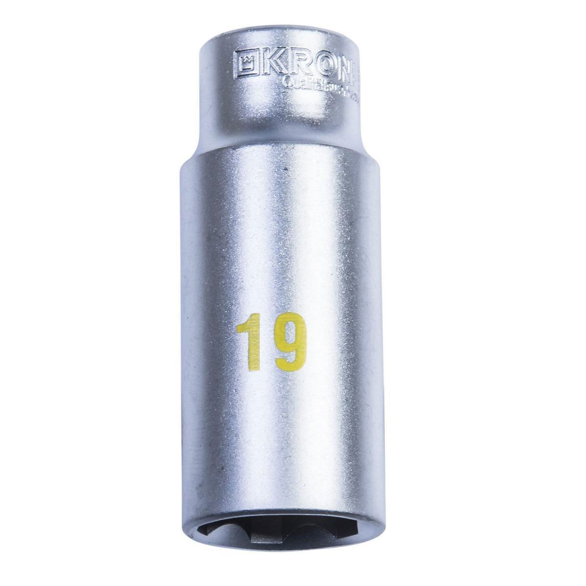 Krone Steckschlüssel lang 3/8 19 mm