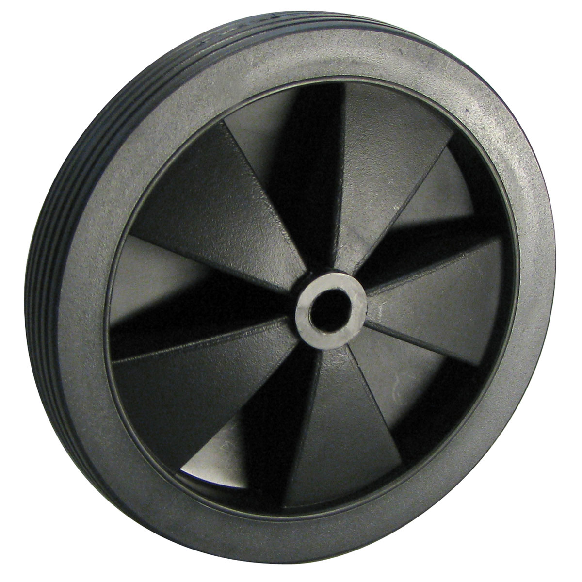 Dörner + Helmer Ersatzrad mit Kunststofffelge Gleitlager und Rillenprofil 130 x 20 mm schwarz