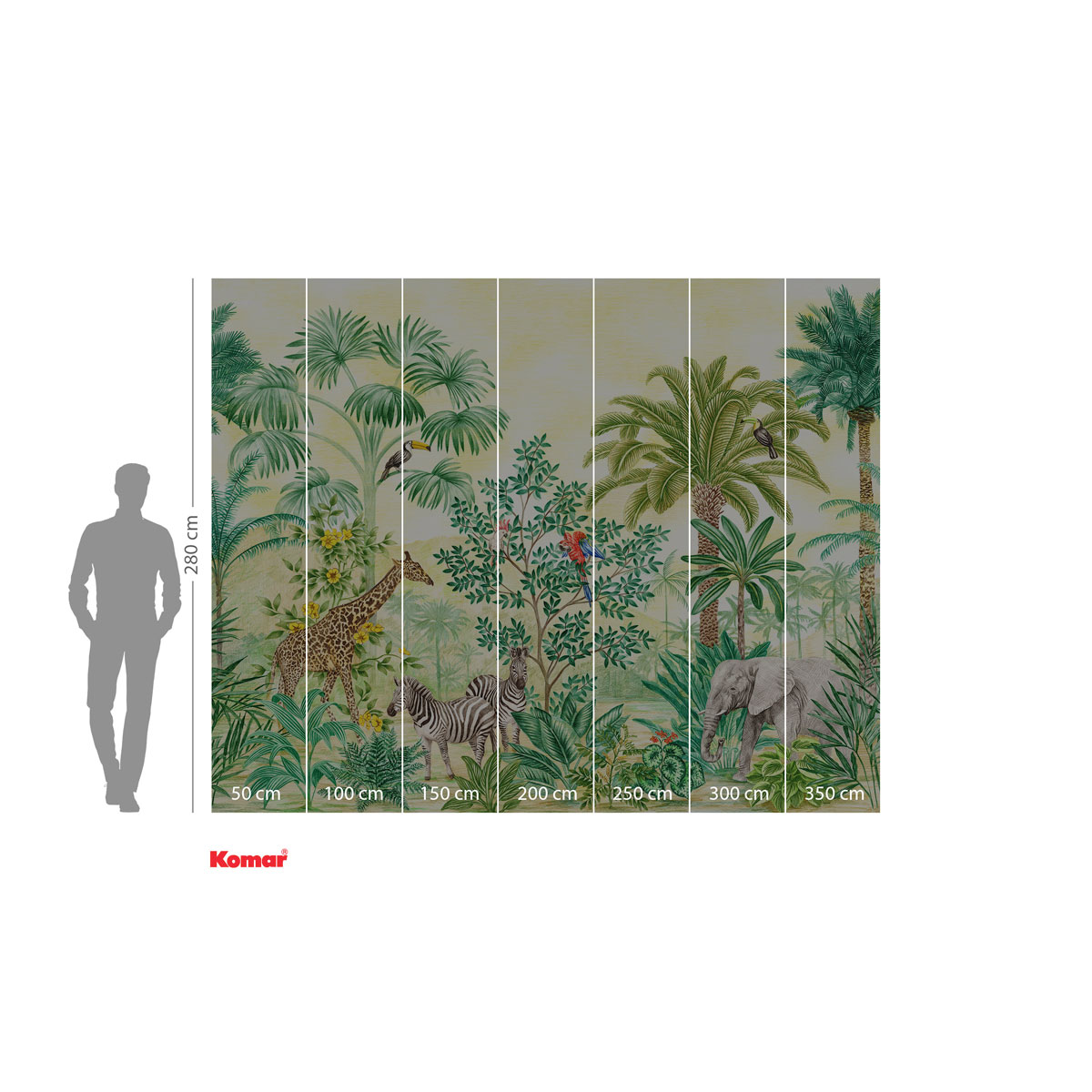 Komar  Vlies Fototapete Jungle Adventure 350x280 cm Bild 3