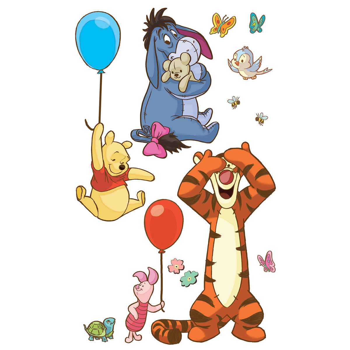 Komar  Selbstklebende Vlies Wandtattoo Winnie the Pooh and Friends XXL 127x200 cm Bild 2