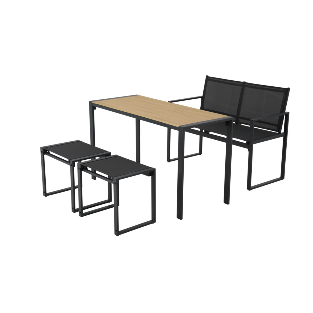 Haveson Balkon-Set Zürich 4-teilig