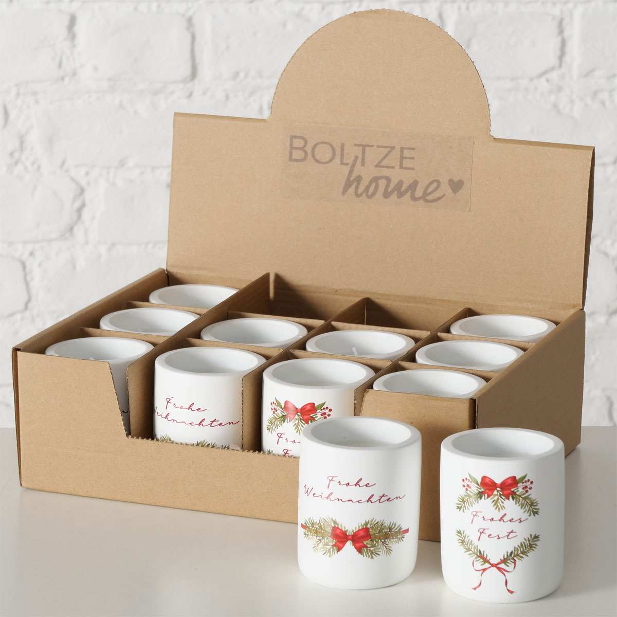 Kerzentopf Noelle 2 sort Rund 8x6,5x8 Bild 3