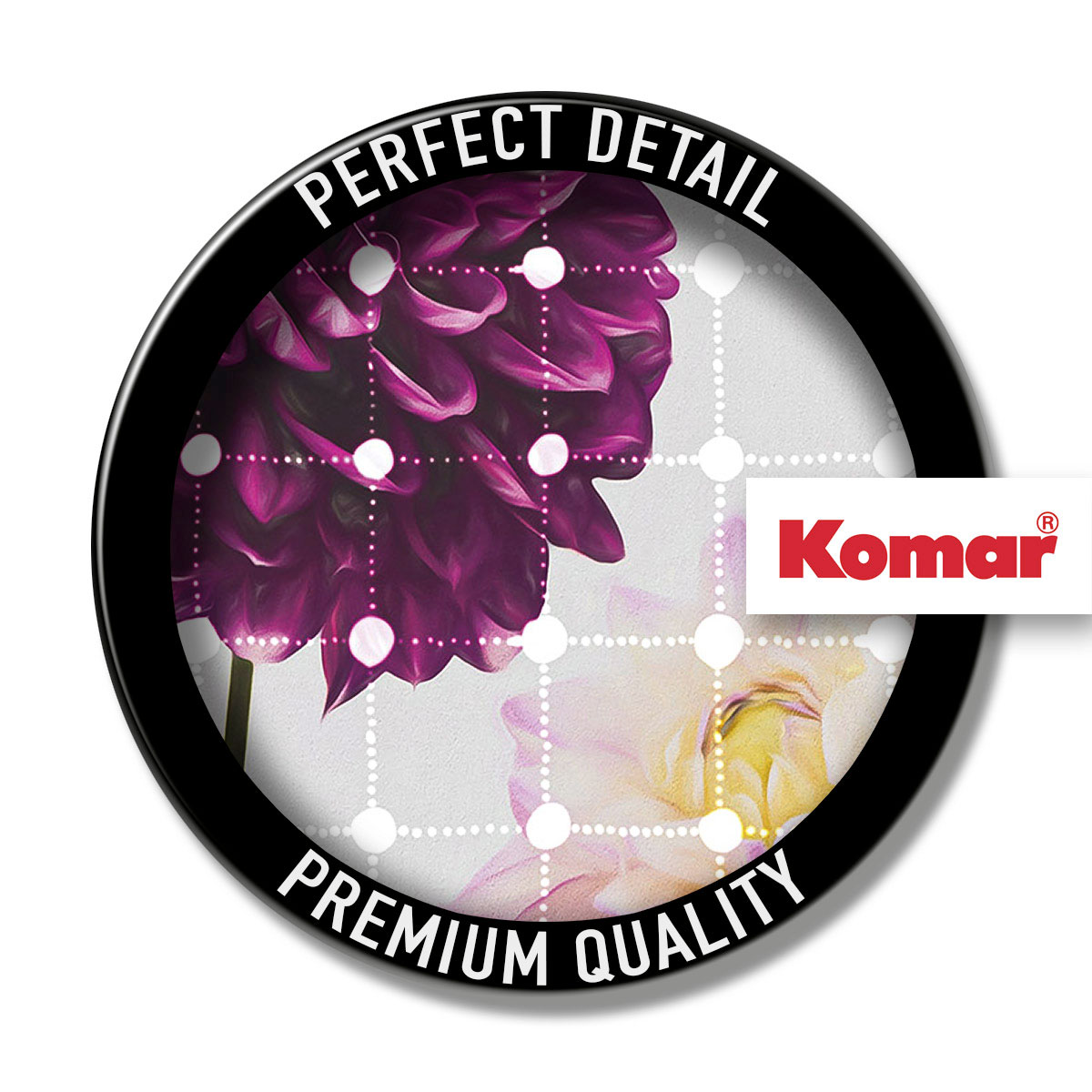 Komar  Vlies Fototapete Flowers & Dots 200x250 cm Bild 4