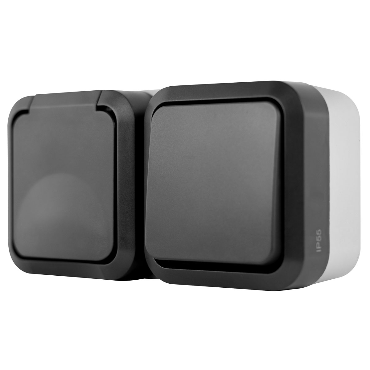 REV Ritter Kombi A/W-Schalter + Steckdose AquaStorm waagrecht Bild 3