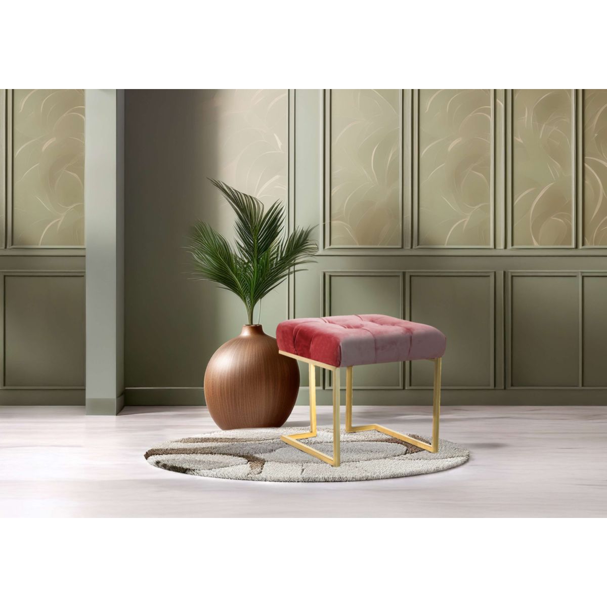 Hocker Rarity 125 altrosa Bild 3