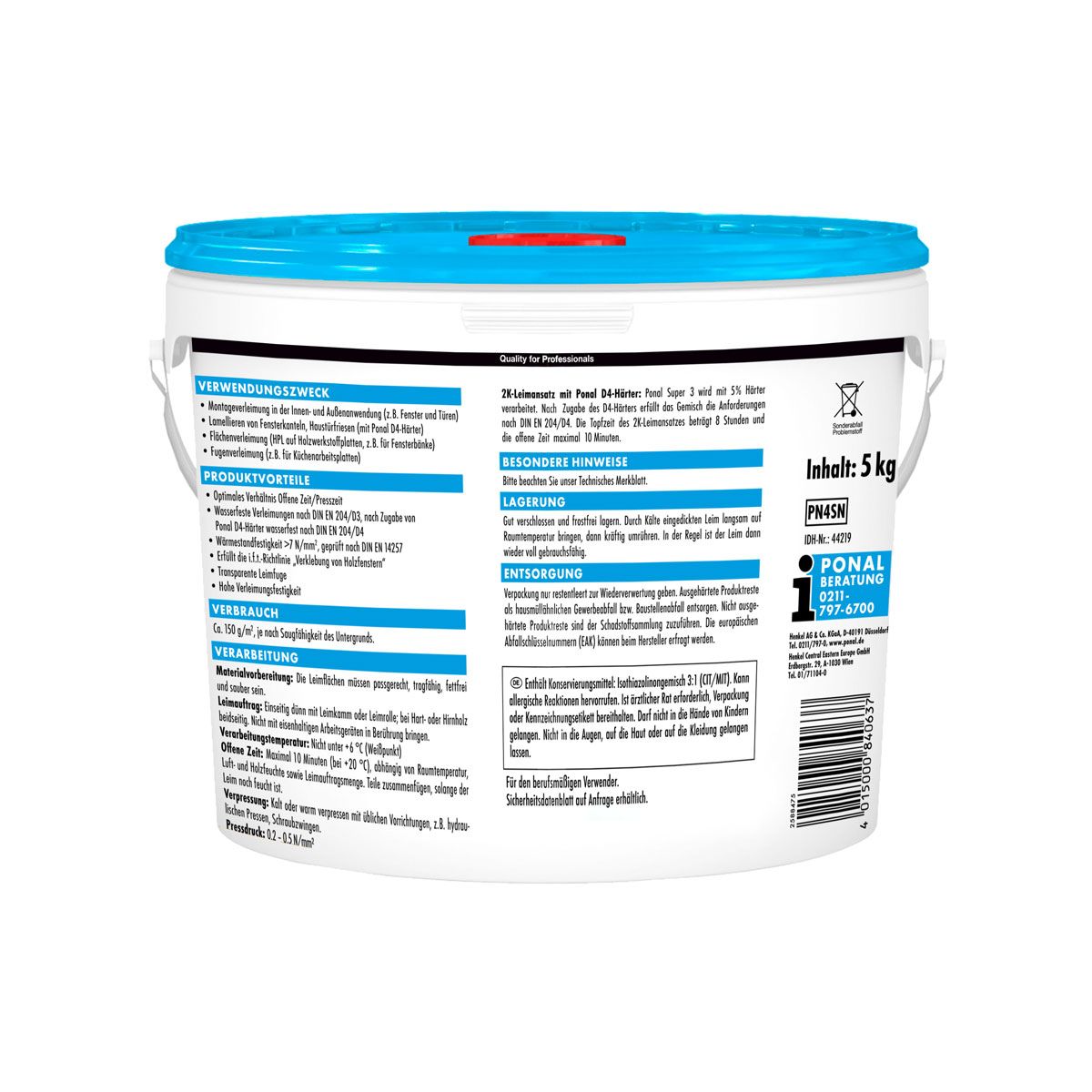 Ponal Holzleim Super 3 Wasserfest 5 kg Bild 2