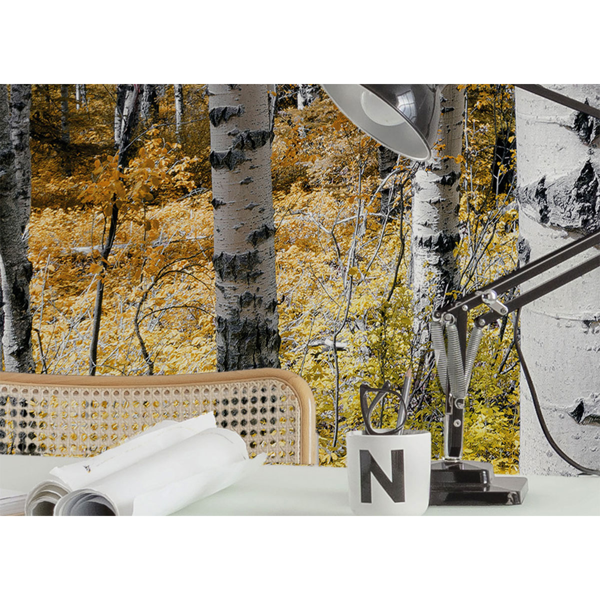 Komar  Vlies Fototapete Colorful Aspenwoods 450x280 cm Bild 10