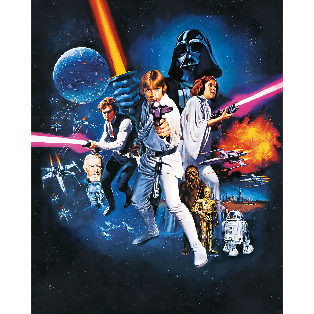 Komar  Vlies Fototapete Star Wars Poster Classic 1 200x250 cm Bild 2