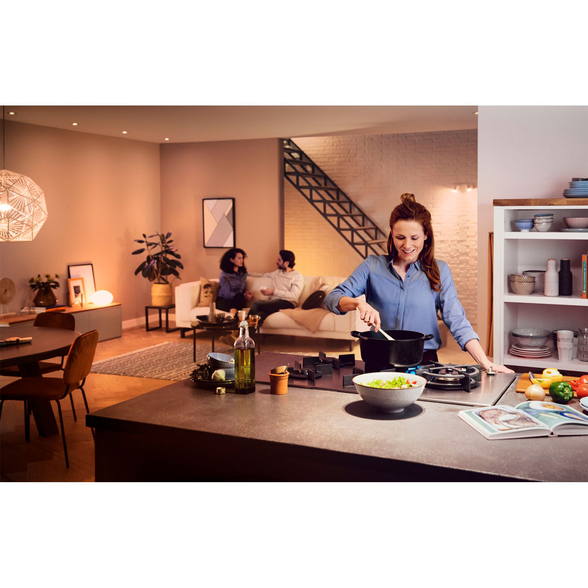 Philips Hue Starter-Set White Ambiance inkl 3 x LED-Lampe E27 und Bridge und Dimmschalter Bild 6