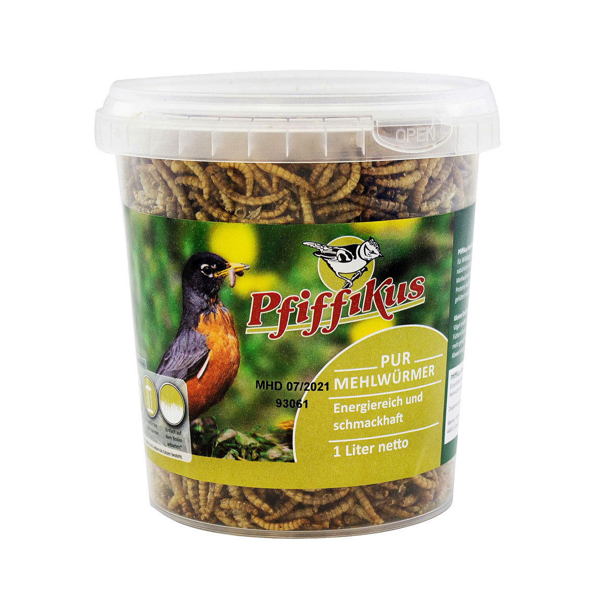 Pfiffikus Wildvogelfutter Mehlwürmer 145 g