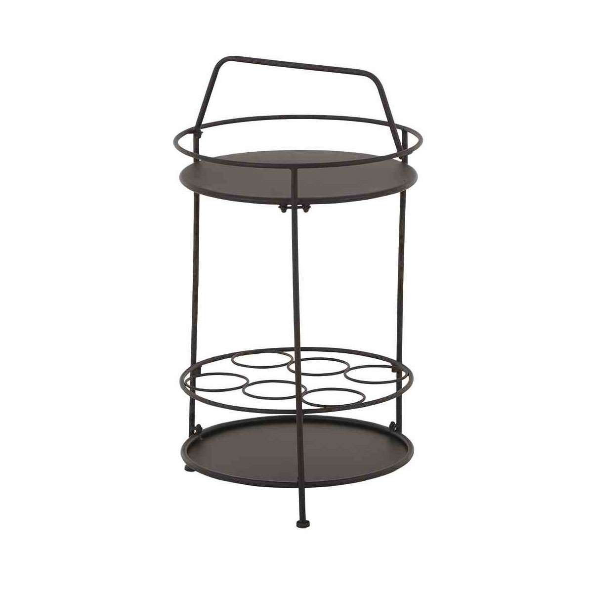 Siena Garden Beistelltisch Siero 42 x 74 cm schwarz Bild 2