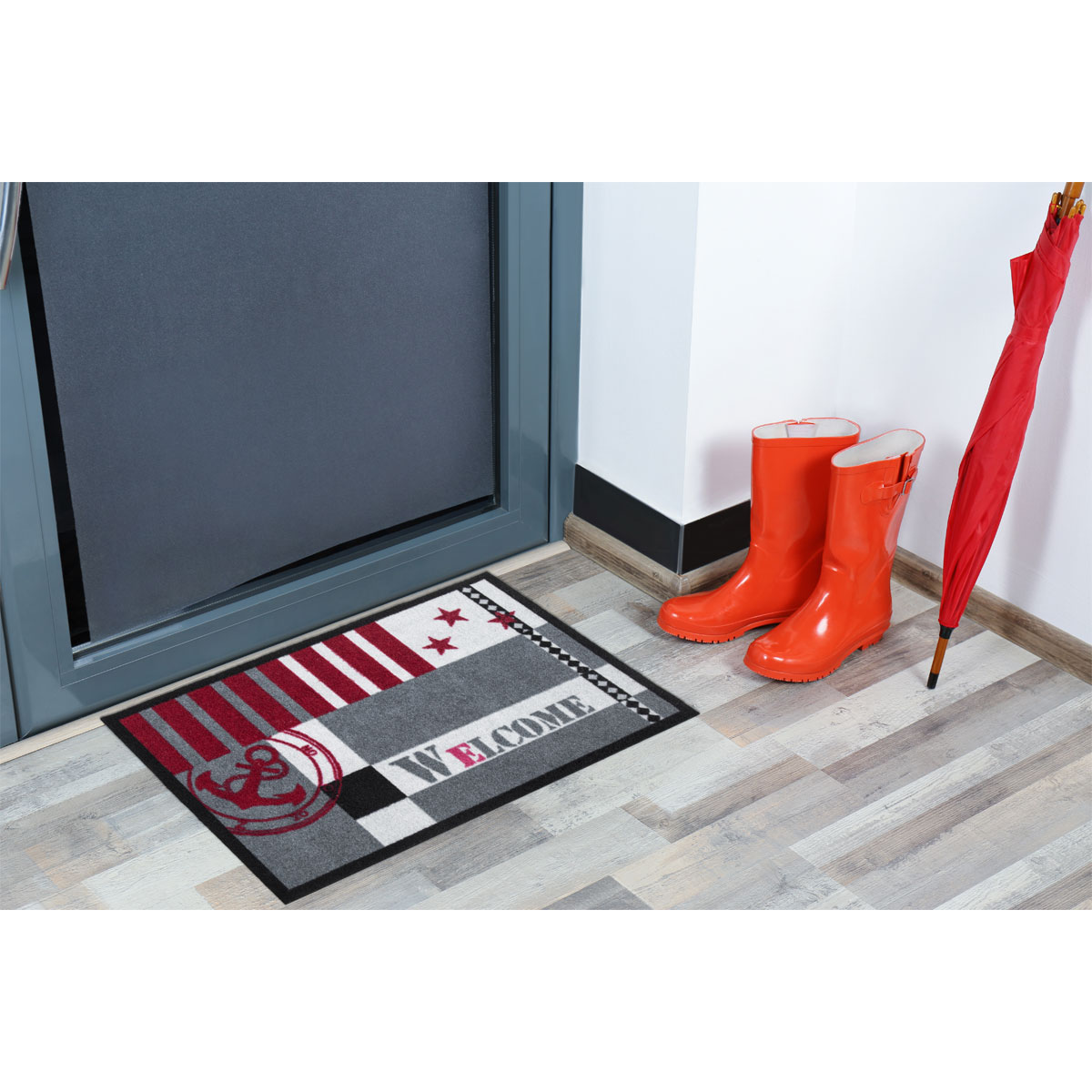 Schmutzfangmatte Welcome marine 39 x 58 cm schwarz Bild 3