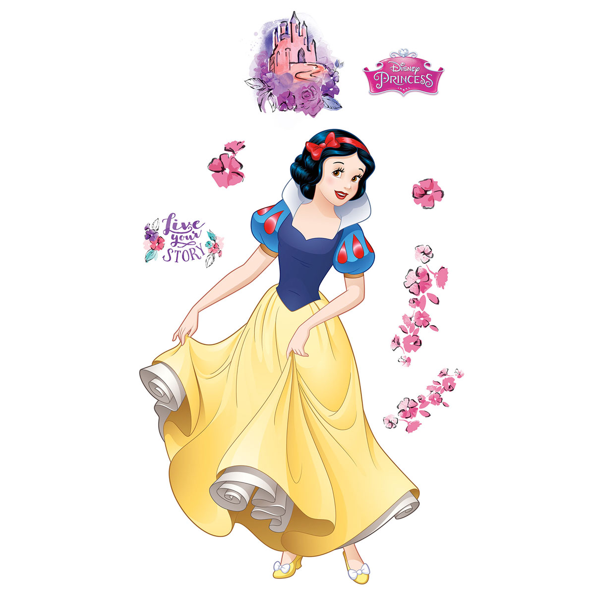 Komar  Selbstklebende Vlies Wandtattoo Snowwhite XXL 127x200 cm Bild 2