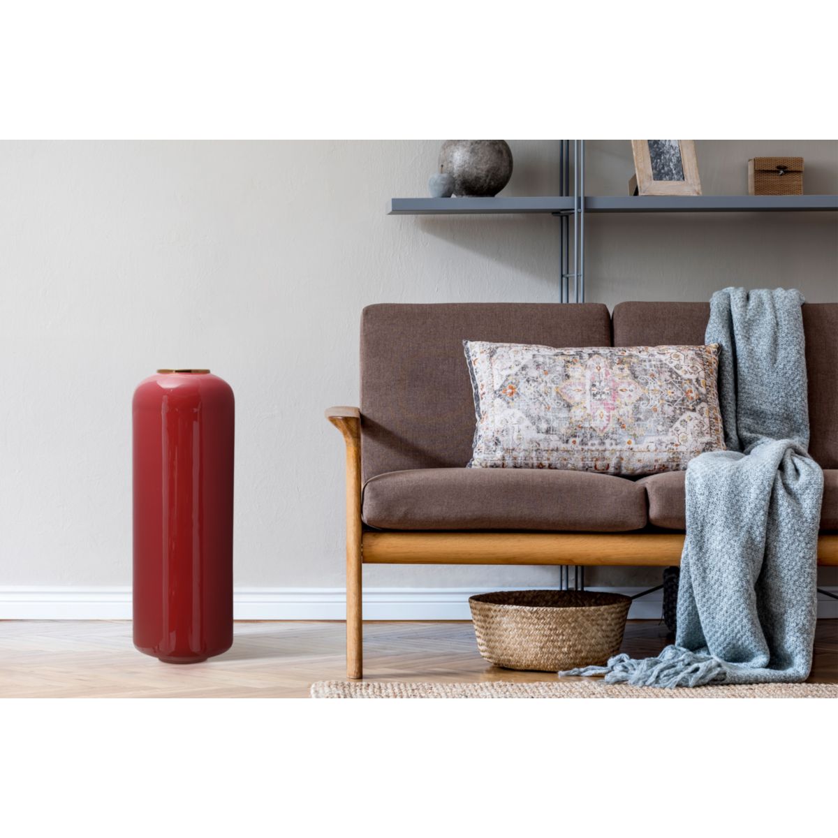 Bodenvase Art Deco 195 koralle gold Bild 2