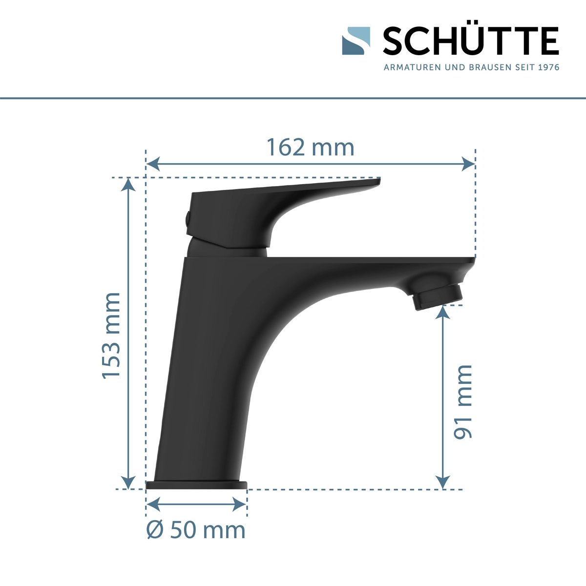 Schütte Waschtischarmatur Boston schwarz Bild 2
