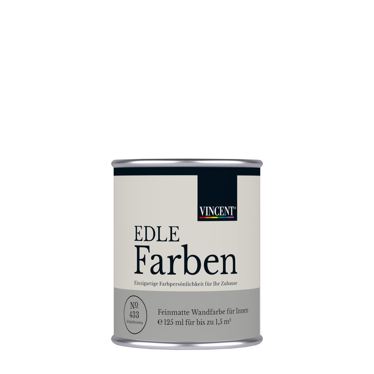 Vincent  Wandfarbe EDLE Farben Schieferstein matt 0,125 L Bild 1