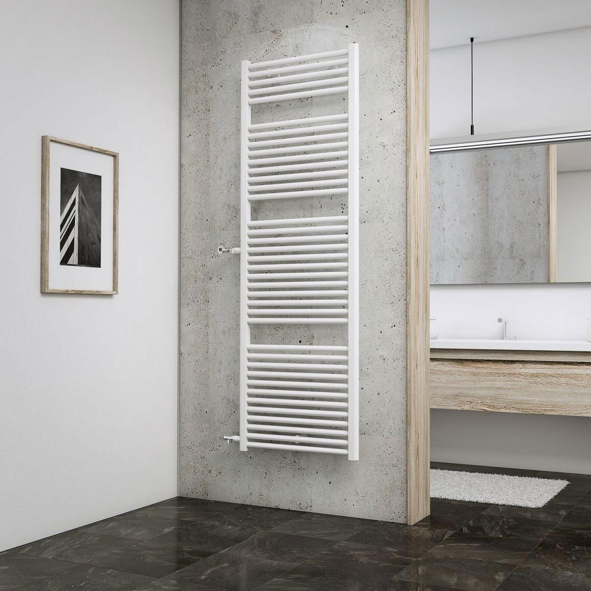 Schulte DesignheizkörperMünchen Spezial mit seitlichem Anschluss Nabenabstand 85 cm Bild 1