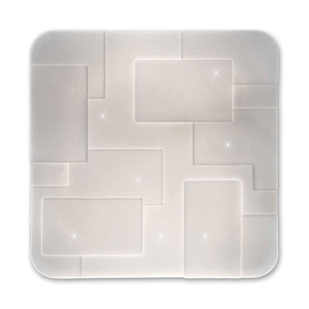 Naeve LED DL Luxor Metall/KS weissLxBxH: 54x54x6,5cm dimmbar Bild 6