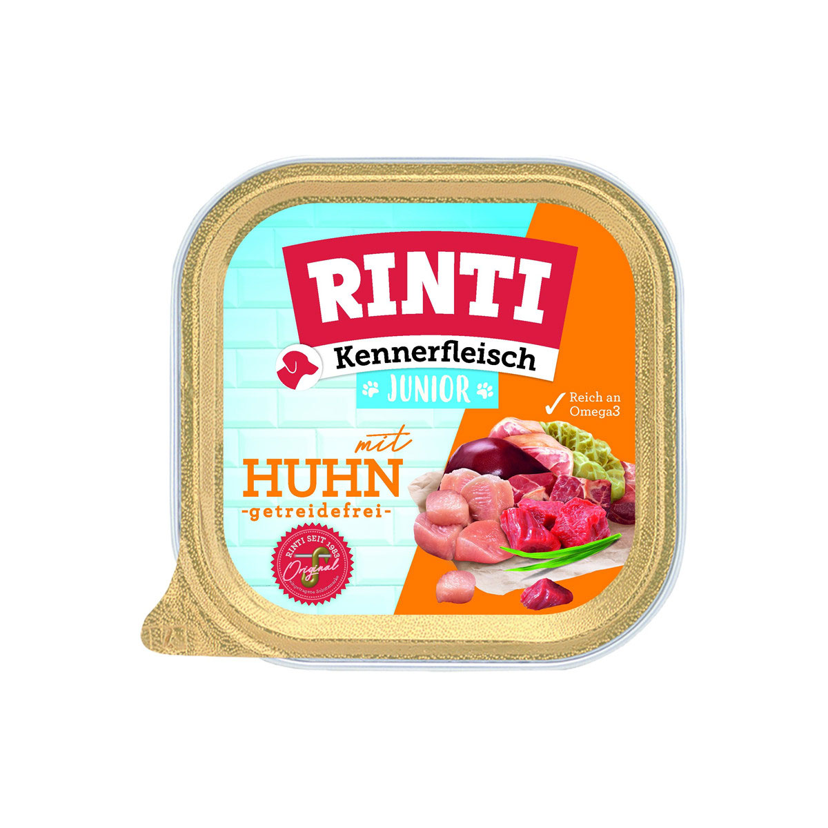 Rinti  Fin. Schale KF Plus Junior mit Huhn 300g