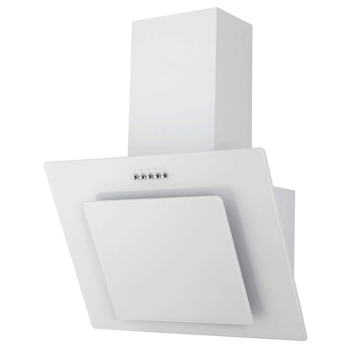 Respekta Kopffreie Schräghaube Leila Glas weiß 60 cm