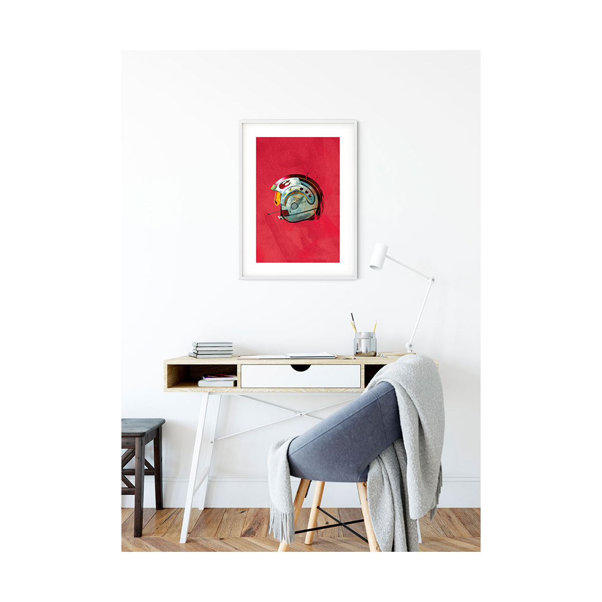 Komar  Wandbild Star Wars Classic Helmets Rebel Pilot 40x50 cm Bild 6