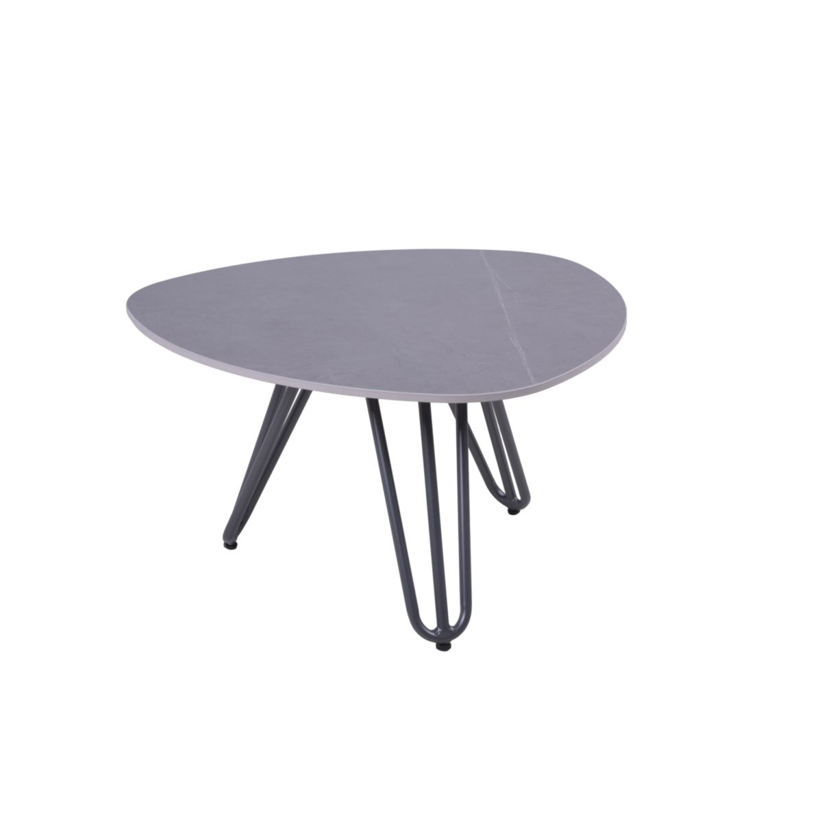 Garden Pleasure Tisch EMILIA Aluminium, gesinterter Stein, grau Bild 3